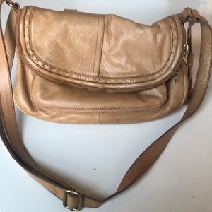 Well loved Lucky Brand tan purse